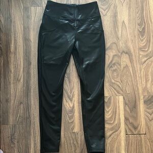 Freddy Black Faux Leather Pants
